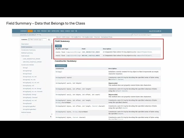 Introduction to Java API