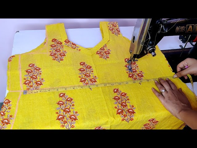 How to stitch a suit/kurti? Simple suit cutting and stitching, kurti stitching
