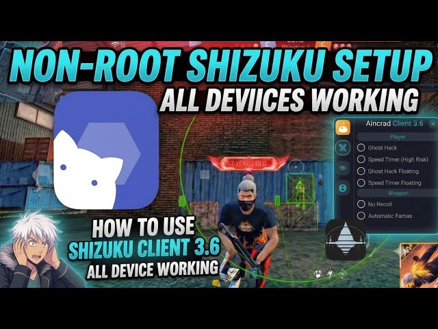 How to Setup Shizuku App 2026 ⚡ Non-Root + Root | Free Fire Panel | No PC Method