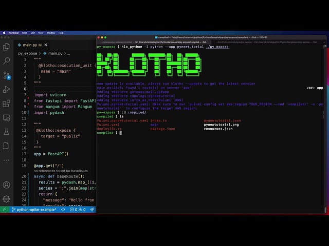 Klotho - Early Python Support - FastAPI to Cloud in 1 minute