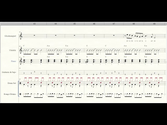 Chachacha - Partitura
