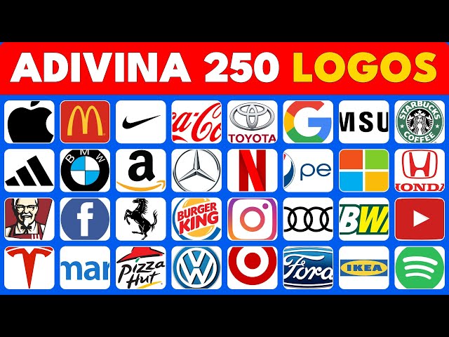 ¡Desafío! Adivina 250 Logos de Marcas Reconocidas