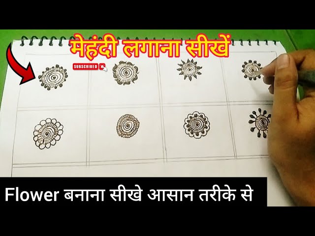Day 2 Best Mehndi Course | Dubai Flower Mehandi Design | Easy Tutorial for Beginners 