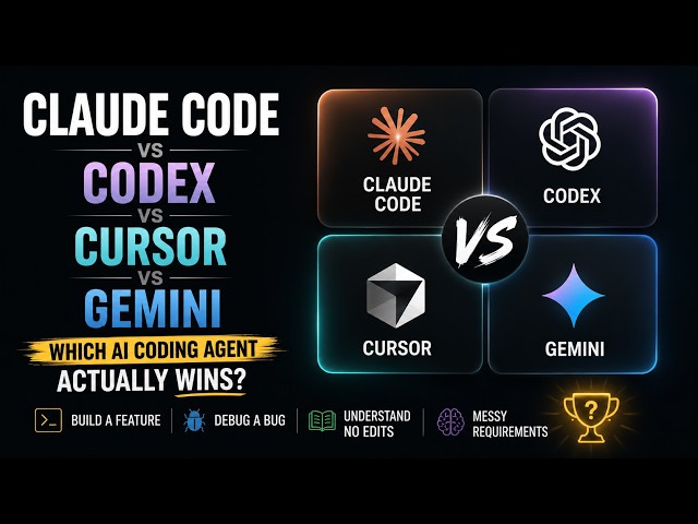 Claude Code vs Codex vs Cursor vs Gemini — Which AI Coding Agent Actually Wins?