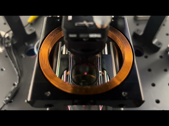 Rubidium Atom Dancing in Infleqtion Magneto Optical Trap (MOT)