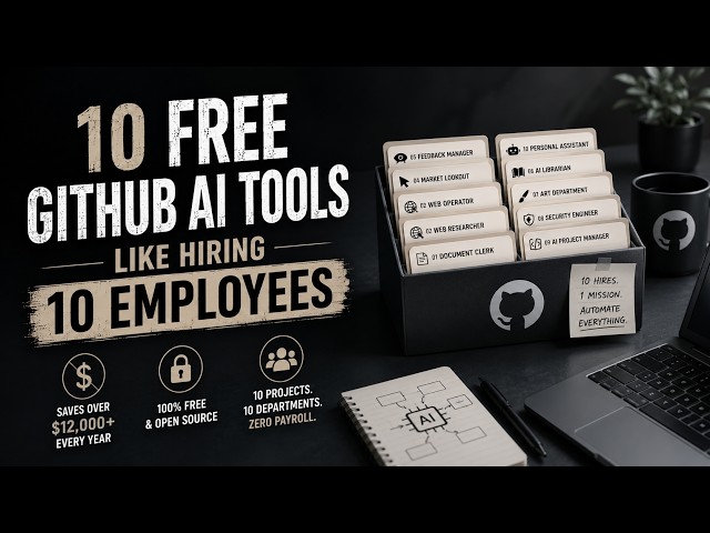10 FREE GitHub AI Tools That Feel Like Hiring 10 Employees 🤯 (Open Source)