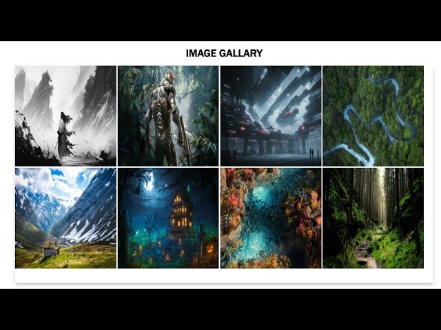 HTML CSS image gallery || #html #css #coding #programming