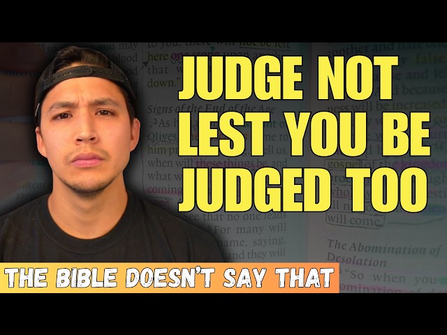 Jesus NEVER Said Not To Judge. He Actually Said THIS | Matthew 7:1-2