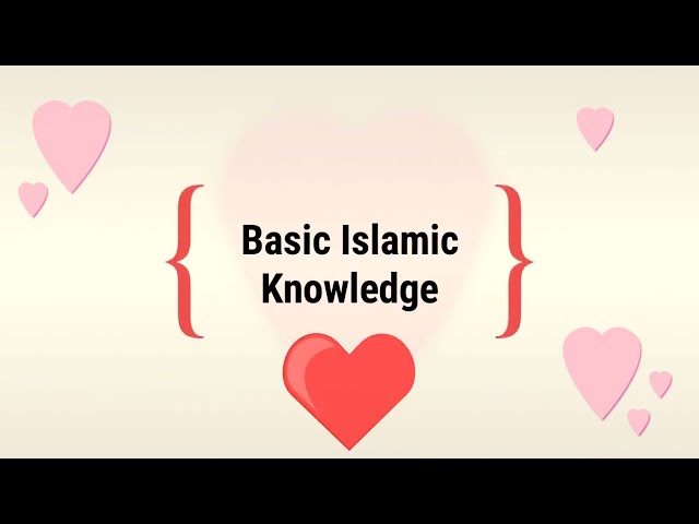 Basic Islamic knowledge #BasicIslamicknowledge#wiselearning