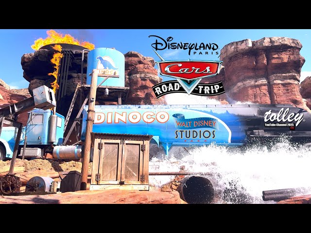 Cars Road Trip On Ride POV July 2025- Canyon Scene at Walt Disney Studios Park, Disneyland Paris