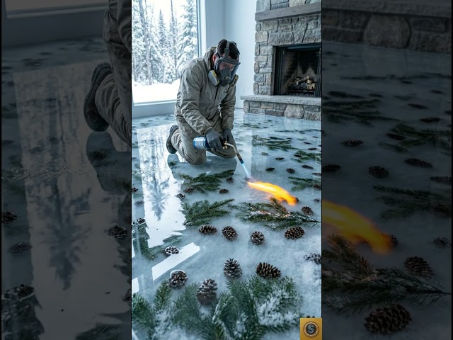 Pouring Epoxy over Pinecones (So Satisfying) 🤤🍯