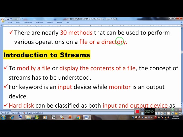 STD-12 Computer Chapter-11 File Handling Part-1 Bharat Sir
