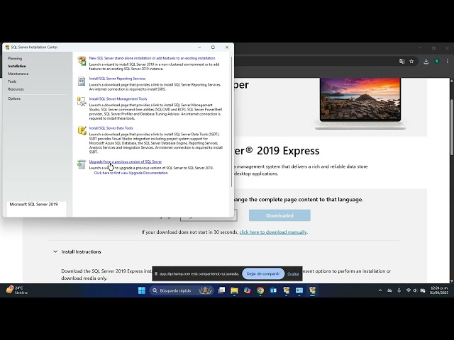 Actualización de SQL 2014 a 2019