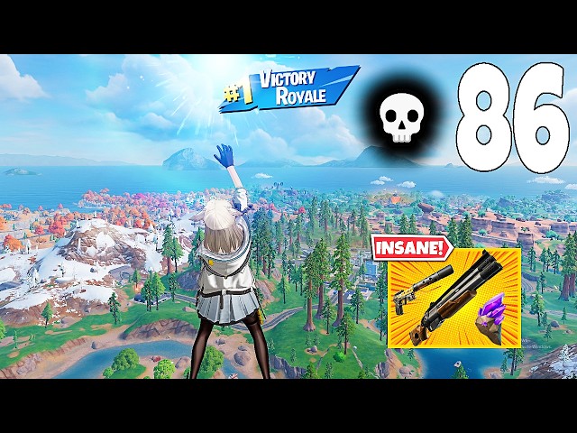 86 Elimination Solo Vs Squads/squads "Zero Build" Gameplay Wins (NEW Fortnite Chapter 7 Season 3 PC)