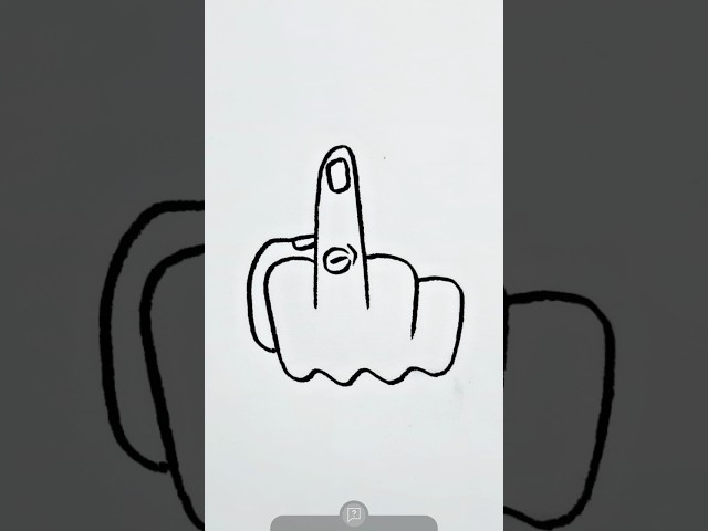 Middle Finger Drawing
