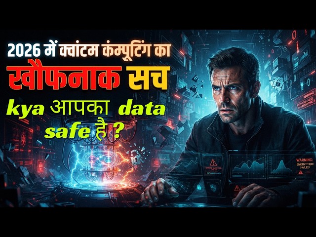 2026 में Quantum Computing का खौफनाक सच — क्या आपका Data Safe है?  #Cybersecurity