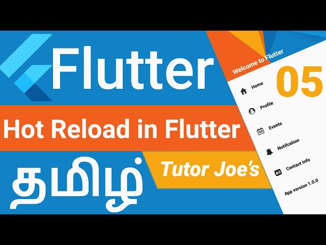 What is Hot Reload in Flutter தமிழ்  | Mobile Apps Development | Hot Restart  | Android | iOS