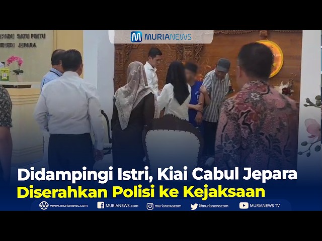 Acccompanied by His Wife, Jepara Cleric Accused of Sexual Abuse Handed Over by Police to the Pros...