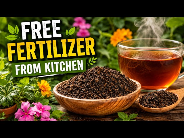 Tealeaf powder to charge your plants