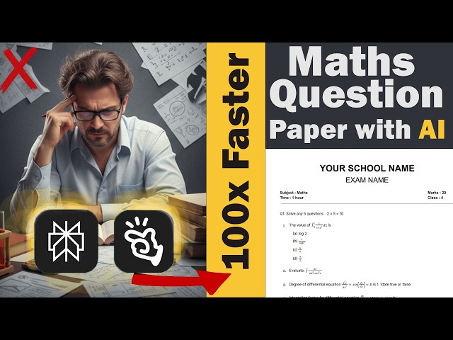 Create Maths Question Papers 100x Faster with AI | Perplexity & manus.im