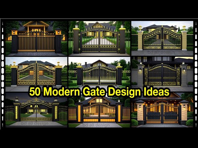 Top 50 modern boundary gate design | Iron gate design for home| Steel gate design for home