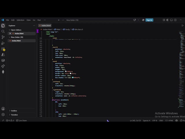 HTML & Css se Animated Robot Kaise Banaye? 😱 | Step-by-Step Robot Animation Tutorial