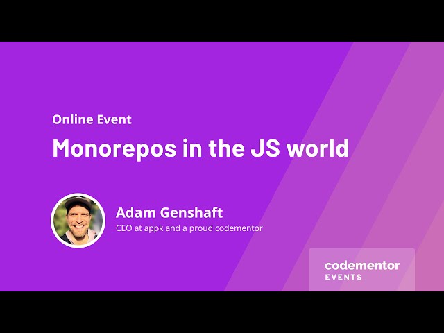 Monorepos in the JS world | Adam Genshaft