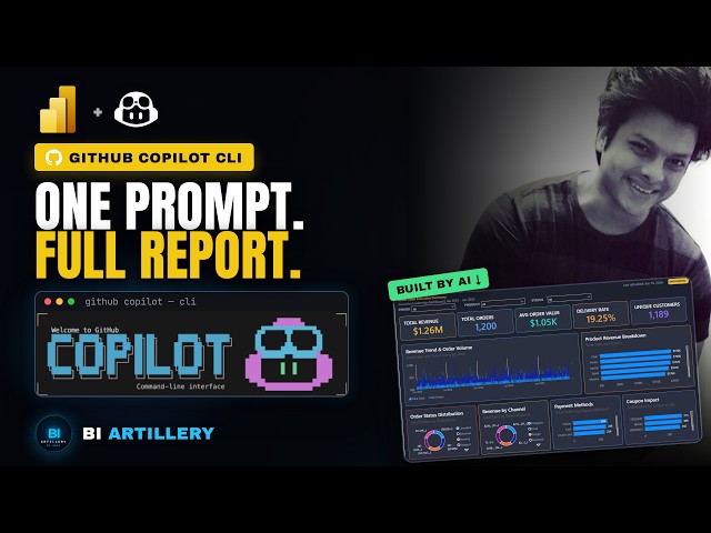 GitHub Copilot CLI just changed Power BI Forever [Step by Step Demo]
