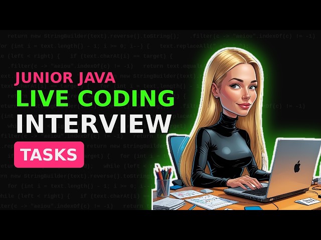 Live coding interview exercises Junior Java with explanation - Strings - part 1