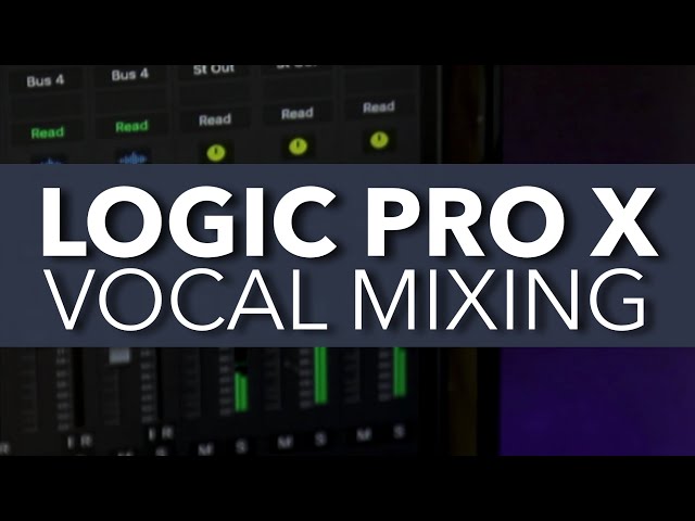Logic Pro X - VOCAL MIXING Chain // How to Mix Vocals with STOCK PLUG-INS