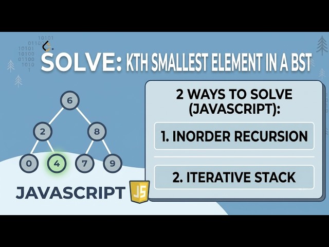 230. Kth Smallest Element in a BST - LeetCode JavaScript