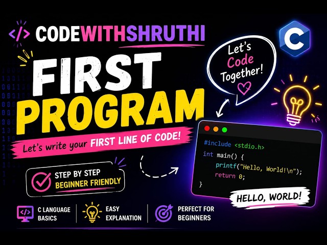 #1 C -language basic programs||easy to learn||practice