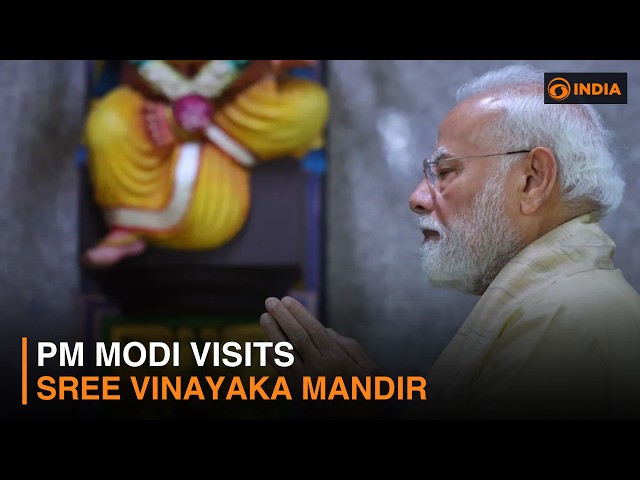 PM Modi visits Sree Vinayaka Mandir in New Delhi & more | DD India News Hour | 8 AM IST