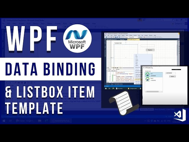WPF Data Binding and ListBox Item Template