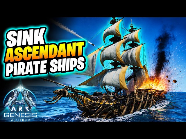 How to Find & Sink Ascendant Pirate Ships on Genesis in ARK Survival Ascended