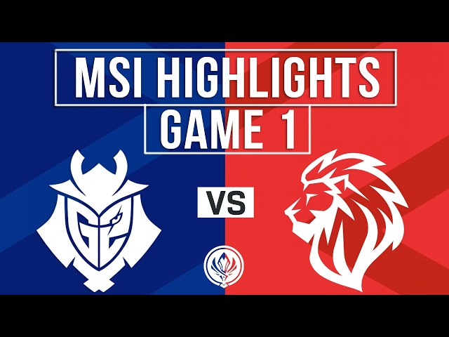 G2 vs LYON Highlights Game 1 | MSI 2026 Bracket Stage | G2 Esports vs LYON