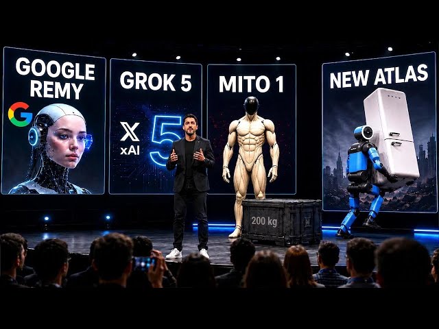Google Remy, Grok 5, Mythos 1, el nuevo robot Atlas, ASI y más novedades de IA este mes