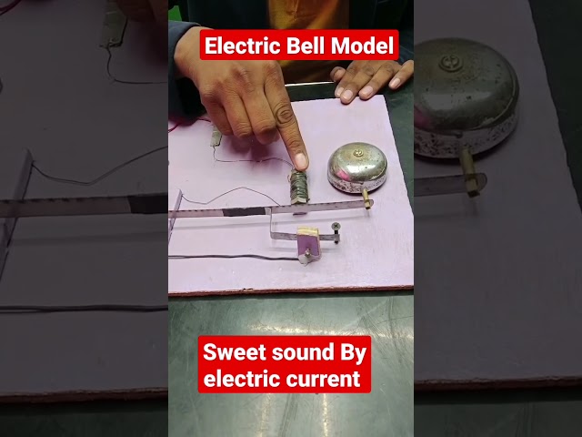 Electric bell class 7 #electricbell  #shorts #experiment #scienceexperiment