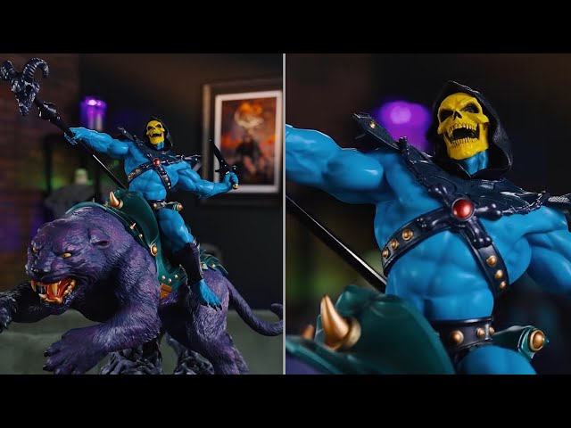 New Masters of the Universe Skeletor statue Tweeterhead unboxing by Sideshow Collectibles 