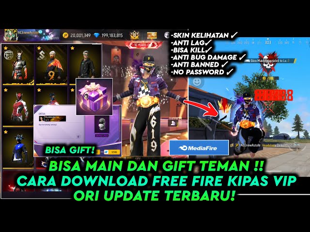 UPDATE‼️ BISA MAIN TERUS ✅CARA DOWNLOAD FF KIPAS BETA VIP ORI BISA KILL UPDATE TERBARU 2026 😳
