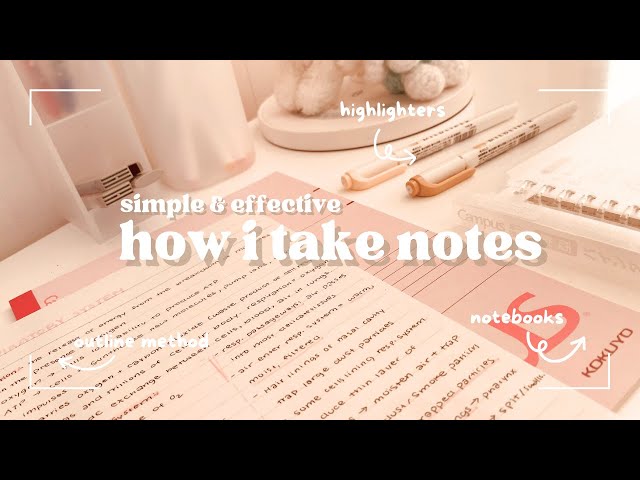 how i take effective & simple notes | upgrade your notes