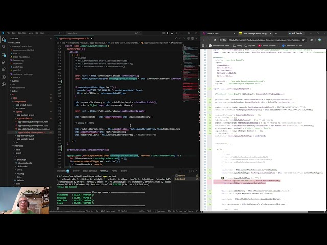 446 -ThreeJS and Angular Space And Time Application: Unit Testing