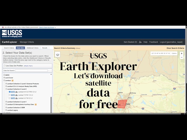 How to Download Landsat Satellite Images from USGS EarthExplorer | Complete Step-by-Step Tutorial