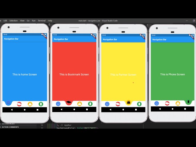 Flutter Bottom Navigation Bar | Fluid Navigation Bar | Animated Curved Navigation Bar (Urdu/Hindi)