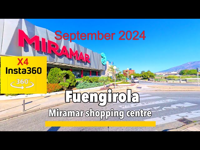 Fuengirola, Miramar shopping centre 360 Vr virtual walking tour filmed on instra 360 x4