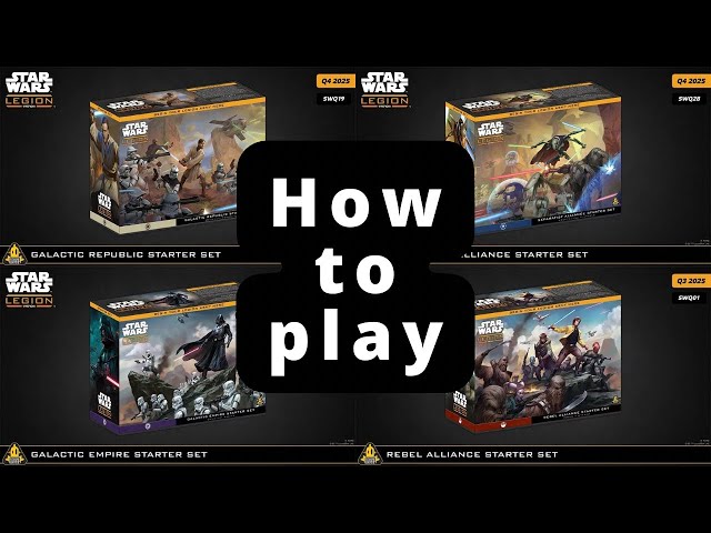 Star Wars Legion How to Play: Rebel starter vs Imperial starter