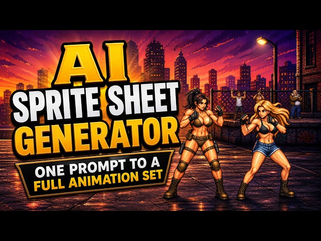 AI Sprite Sheet Generator - One Prompt to a Full Animation Set