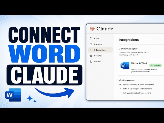 How To Connect Word To Claude AI! - Tutorial