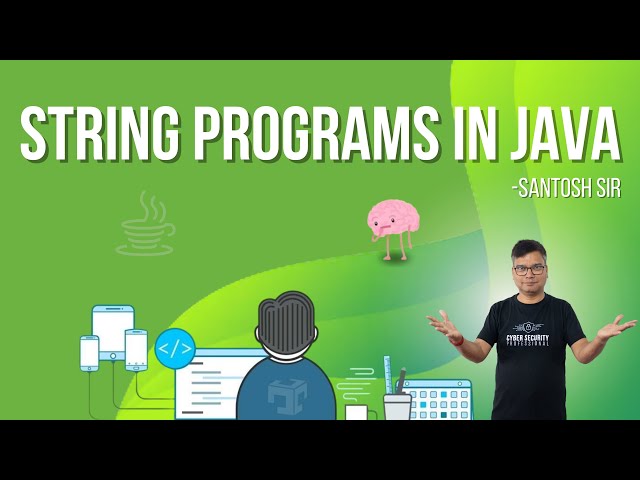 String Program in Java for ICSE & ISC Computer Science | Dr. Santosh Kumar