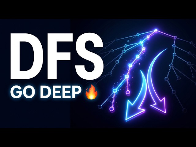 DSA #12 — Why Does DFS Go DEEP First? 🤯 | Depth-First Search Explained with Animation